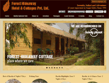 Tablet Screenshot of foresthideaway.com